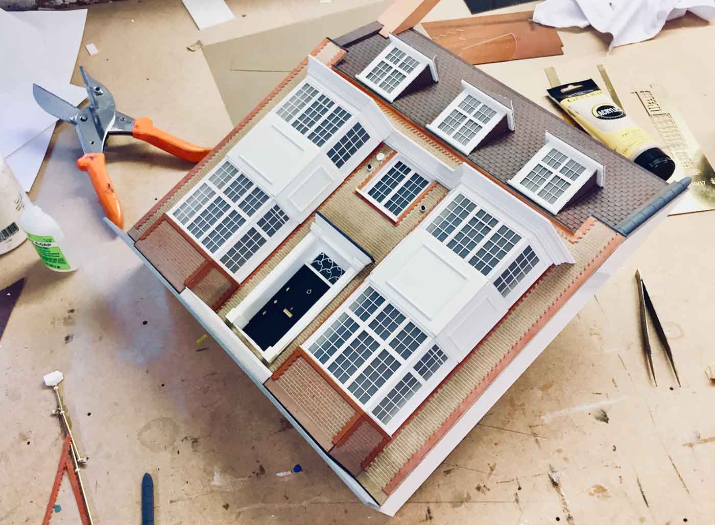 4 Bed Semi miniature model houses from Little House London