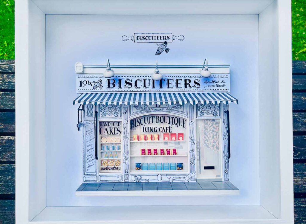 Biscuiteers building miniature model houses from Little House London