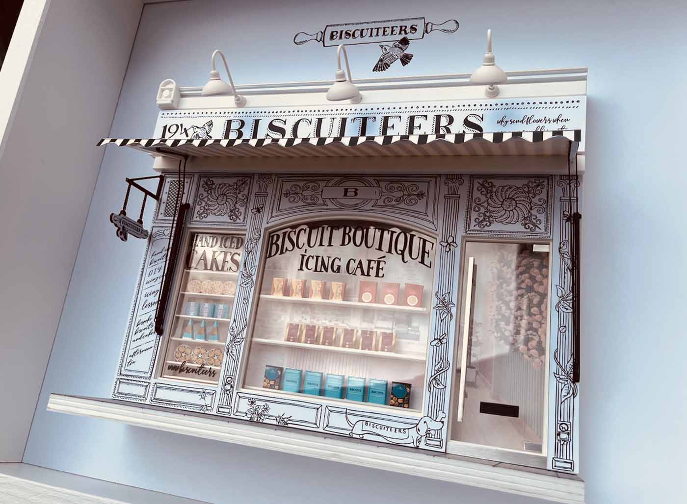 Biscuiteers building miniature model houses from Little House London