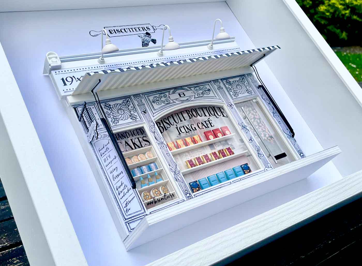 Biscuiteers building miniature model houses from Little House London
