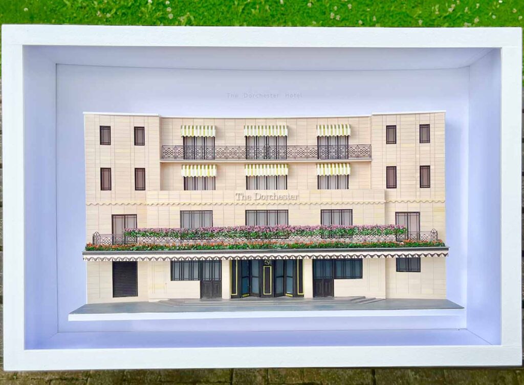 Hotel Dorchester miniature model houses from Little House London