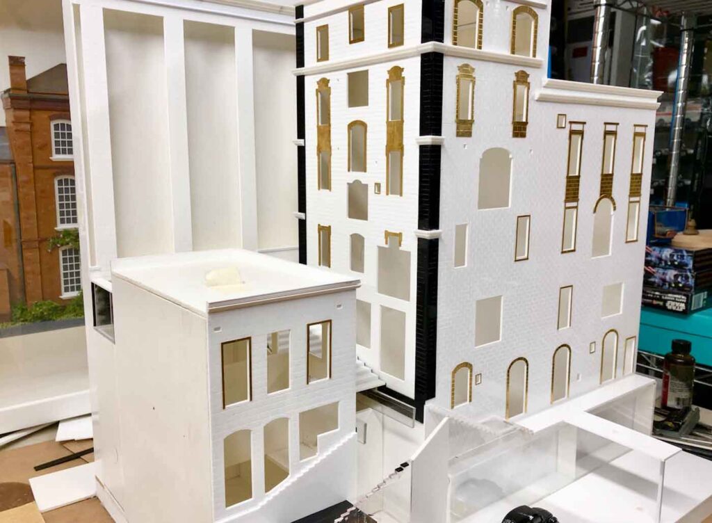 Malta Architectural miniature model houses in progress from Little House London