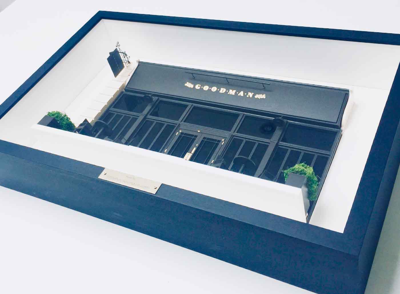 Restaurant Goodman miniature model building from Little House London