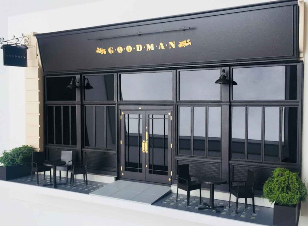 Restaurant Goodman miniature model building from Little House London