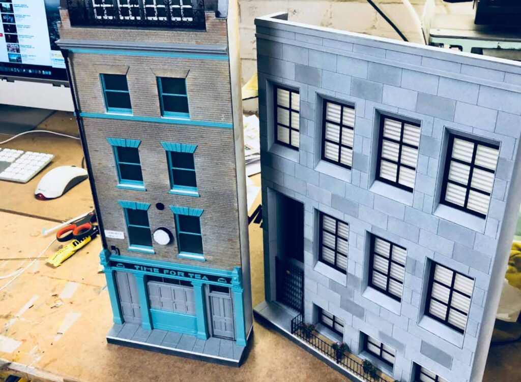 Restaurant Time for tea miniature model shop front building from Little House London