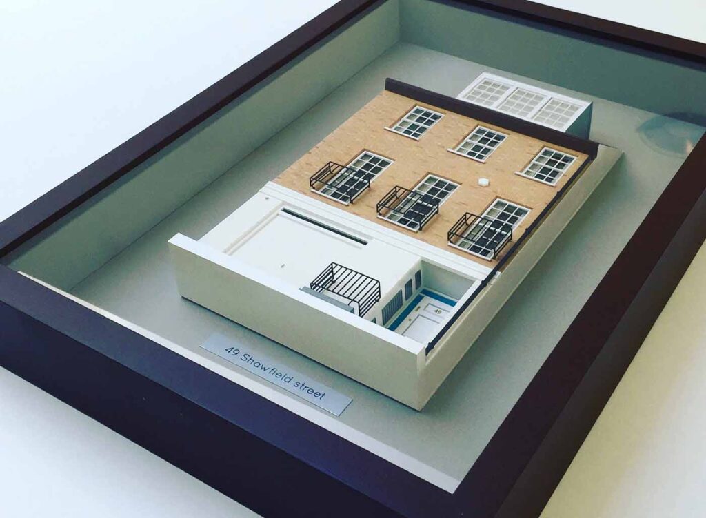 Shawfield Street miniature model houses from Little House London