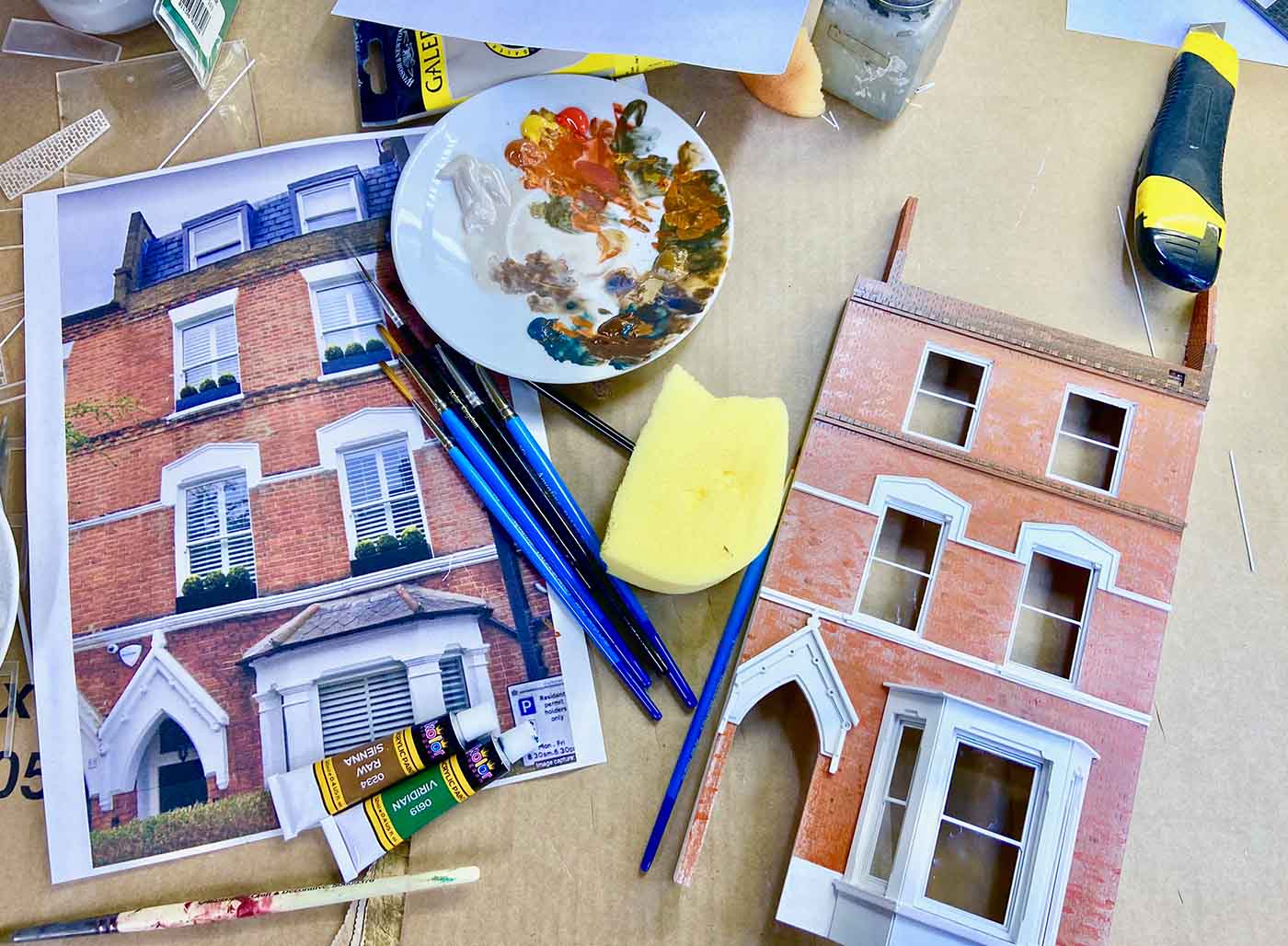 Town House Architectural miniature model houses from Little House London