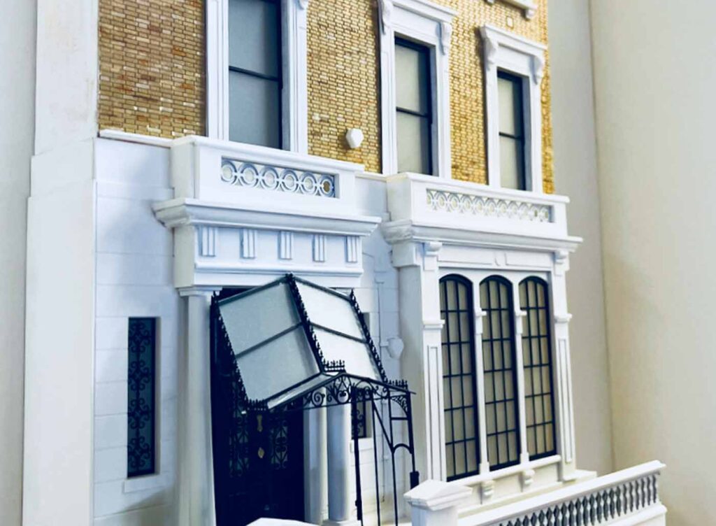 Chelsea miniature model houses in progress from Little House London