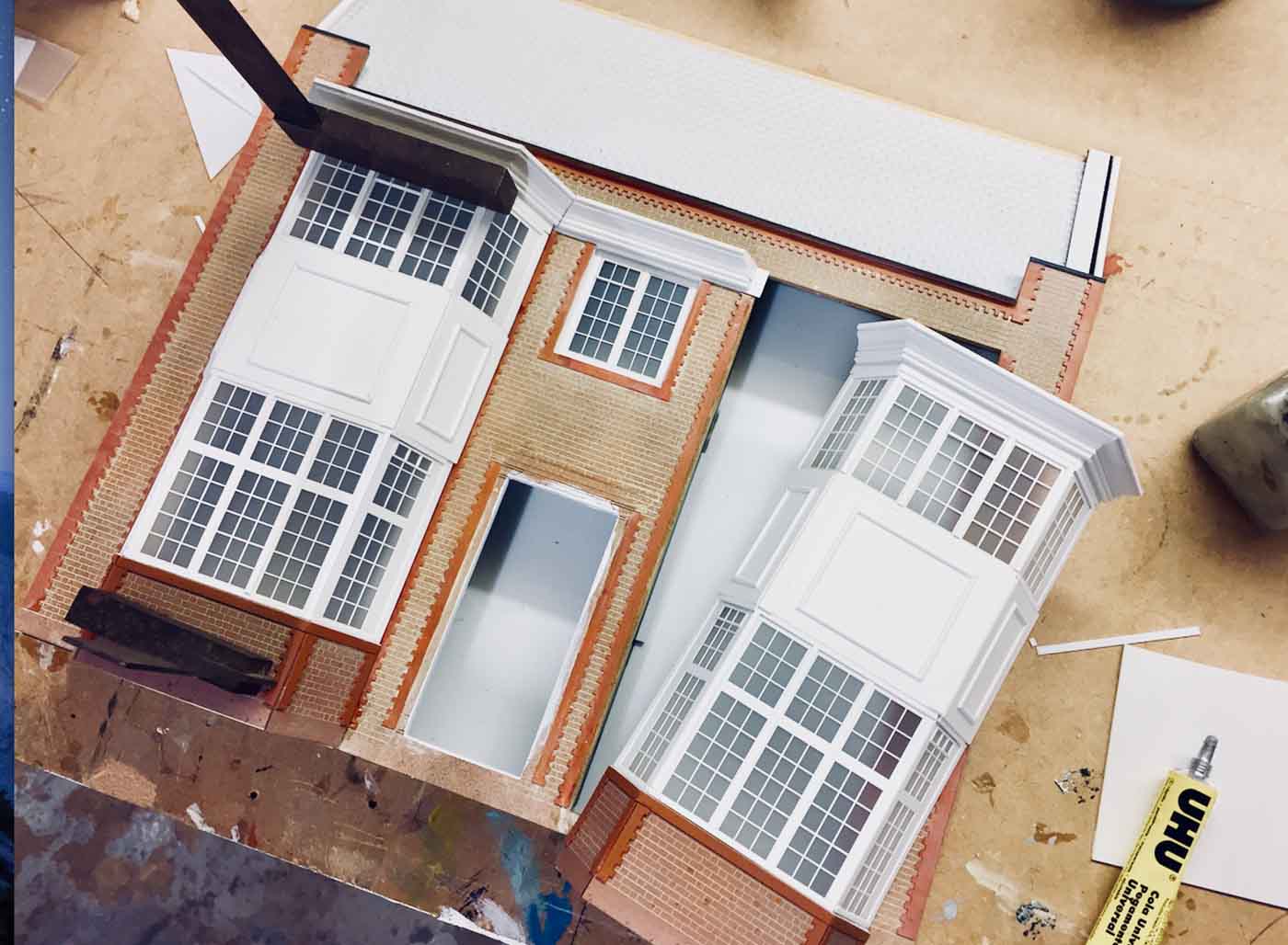 Detailed Miniature model houses from Little House London